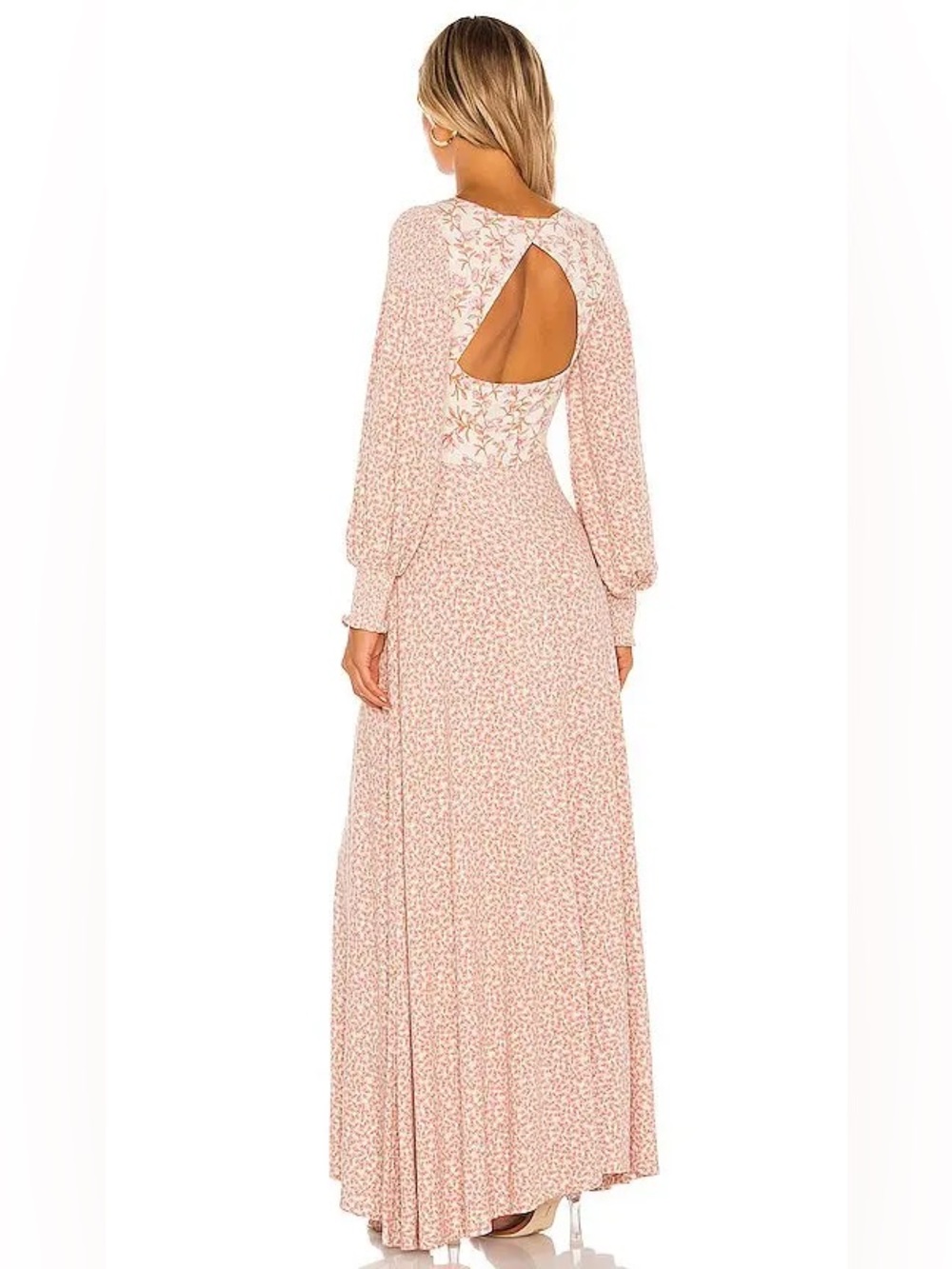 Free People Love Story pink maxi dress garden party - Picture 3 of 11